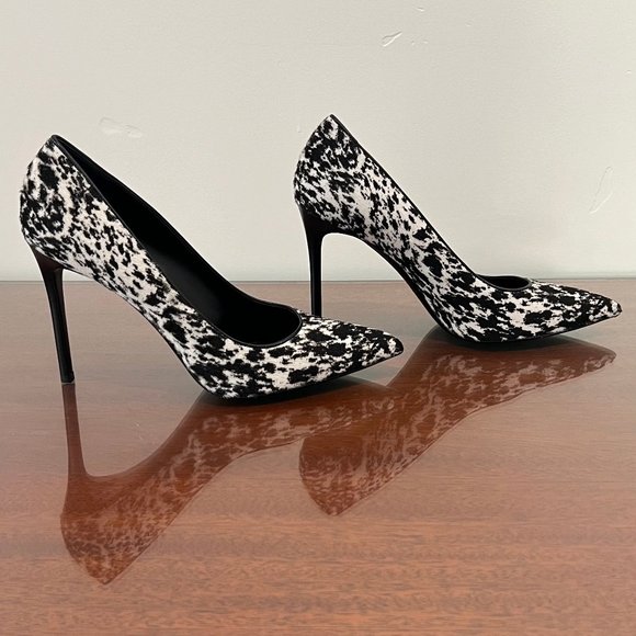 NIB Michael Kors Collection Gretel Speckled Pony Print Calf Hair Pump - Picture 8 of 16